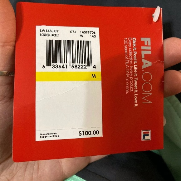 Fila Bonded Jacket green and grey - Picture 3 of 4